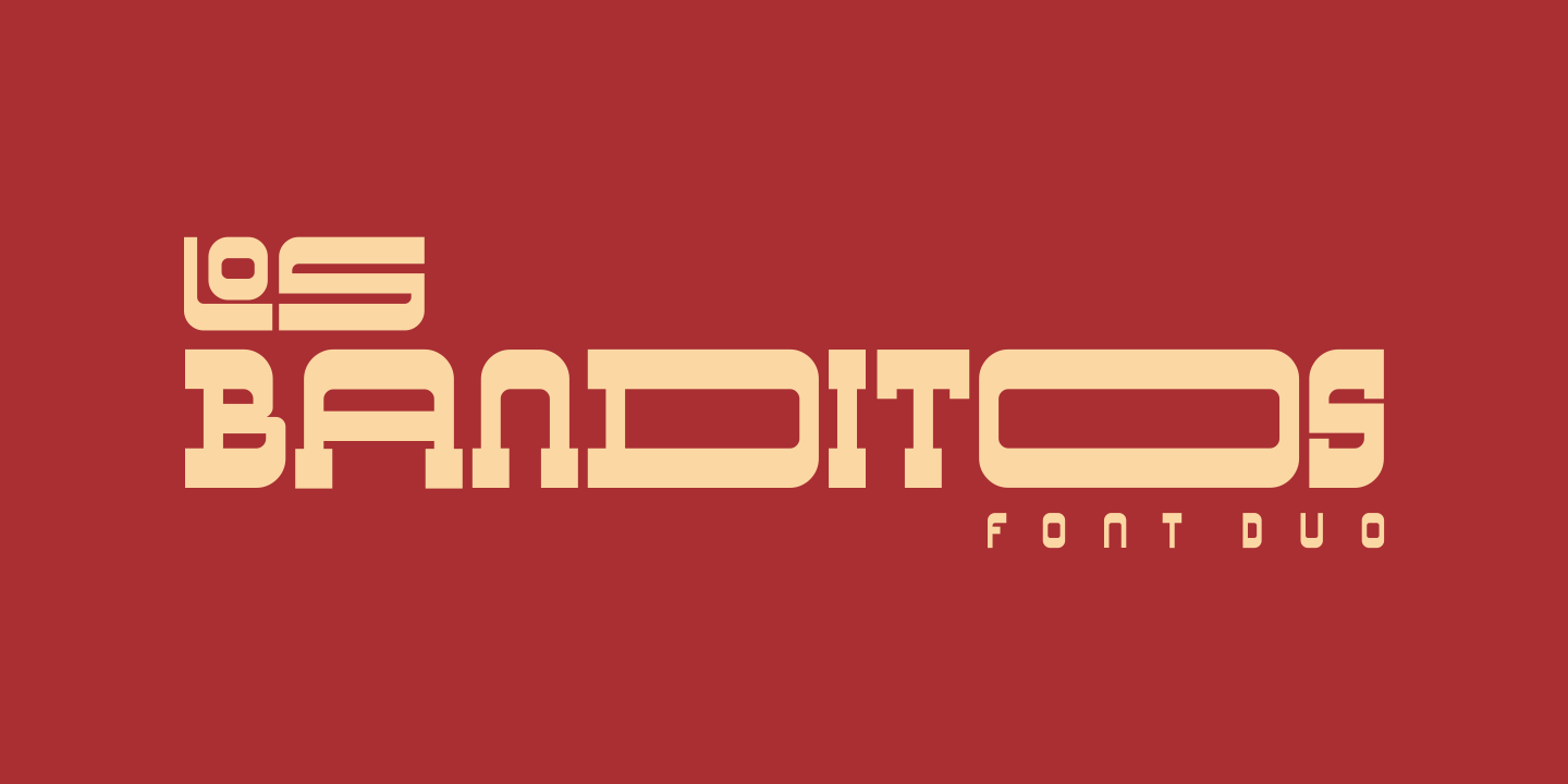 Пример шрифта Los Banditos